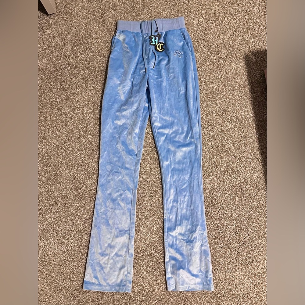 Hidden Cult blue velvet tracksuit - Picture 3 of 4